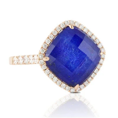 Diamond & Royal Lapis Ring