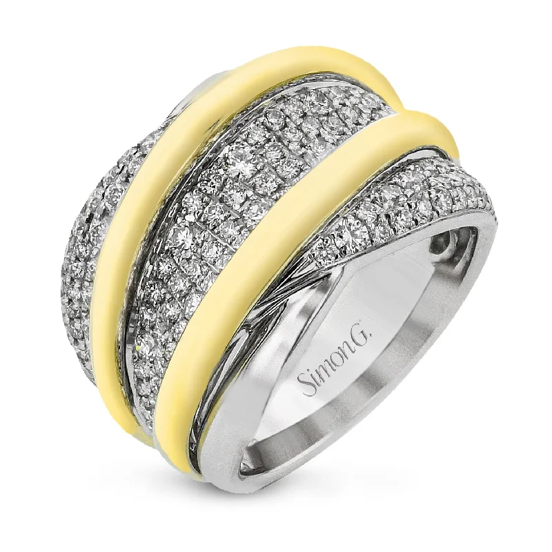 Simon G - 18K 2-Tone Diamond Ring