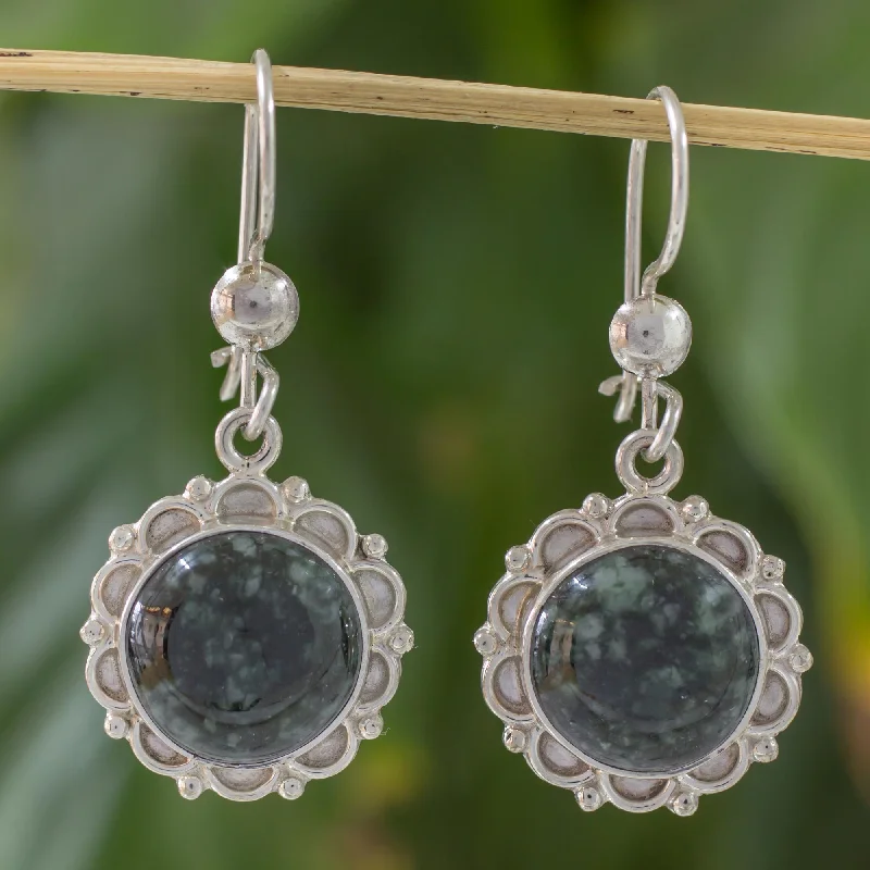 Eco-Friendly Sustainable Jewelry For Conscious Buyers Dark Forest Princess Jade dangle earrings