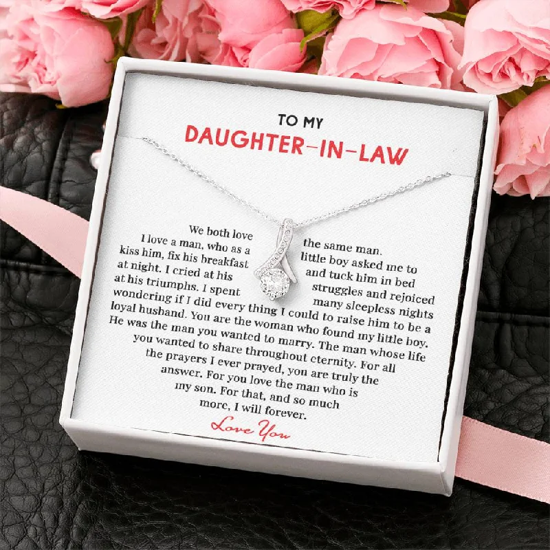 Grab Exquisite Jewelry At The Lowest Prices Daughter-In-Law Necklace To My Daughter-In-Law Necklace - For You Love The Man Who Is My Son Necklace for