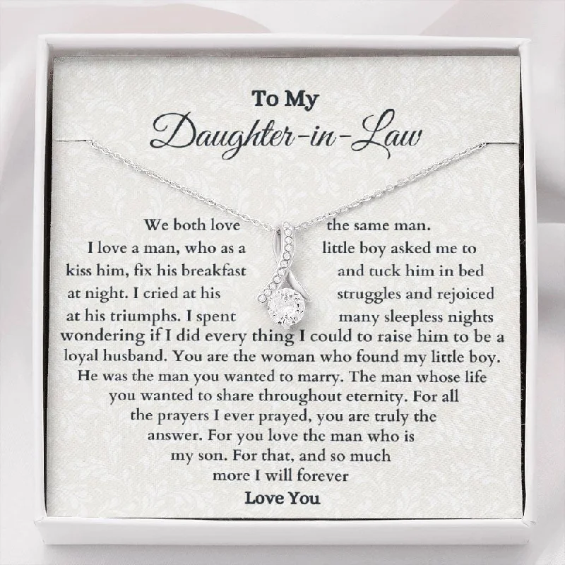 Best Jewelry Deals – Premium Quality At Exclusive Discounts Daughter-In-Law Necklace To My Daughter-In-Law Necklace for You Love The Man Who is My Son Necklace for