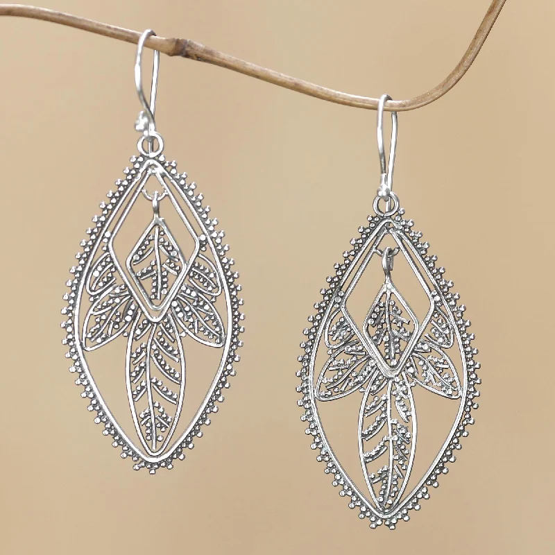 Flash Sale On Exquisite Jewelry – Don't Miss Out Dewdrop Leaf Sterling 925 Silver Dangle Earrings