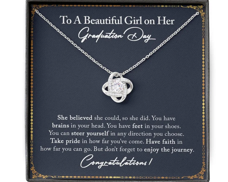 Unmissable Deals On Handmade Jewelry Collections Graduation Gift Necklace for Her - She believed she sould so she did - College High School Senior Graduation Gift -