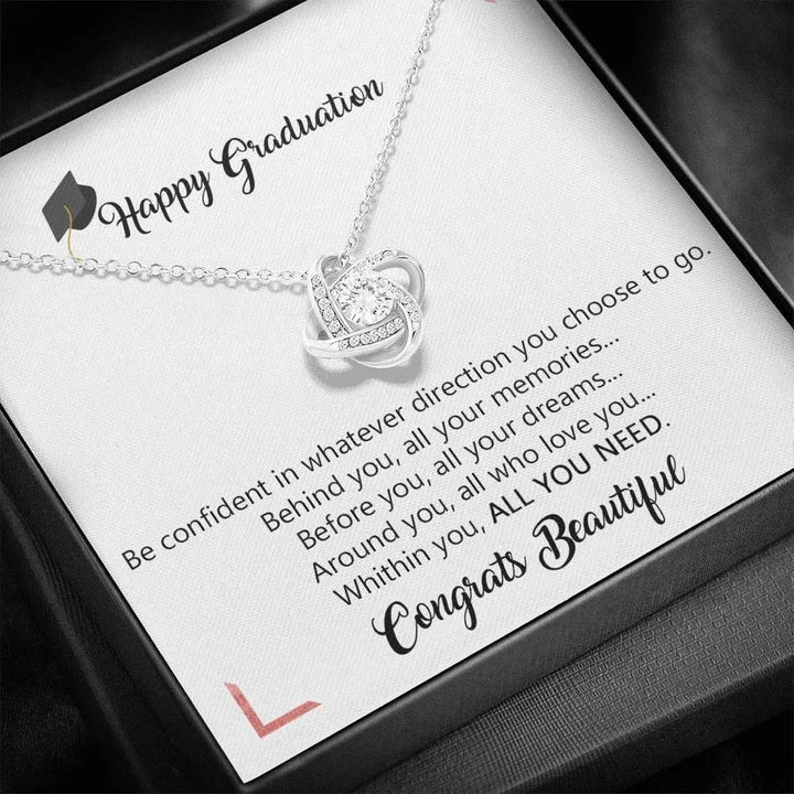 Shop Fine Jewelry With Exclusive Savings Graduation Necklace Gift - Happy Graduation Be confident in whatever direction you choose to go - College High School