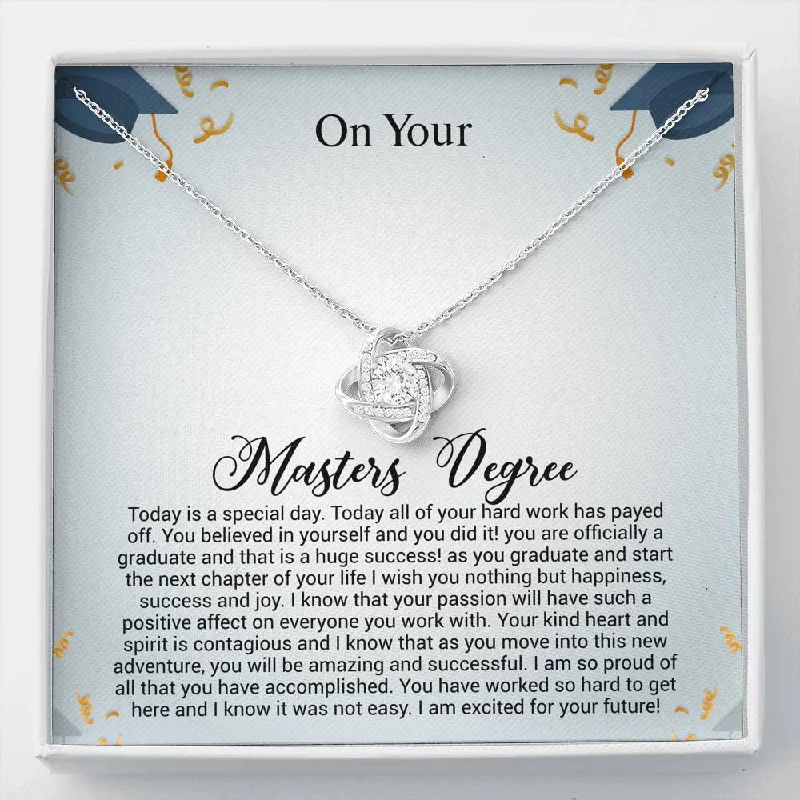 Make Every Moment Shine – Jewelry Discounts Available On Your Masters Degree - You believed in yourself and you did it - College High School Senior Master Graduation Gift