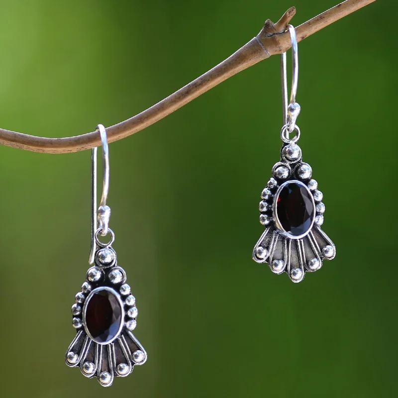 Special Sale On Handcrafted Jewelry – Shop Today Red Goddess Handmade Sterling Silver Garnet Dangle Earrings