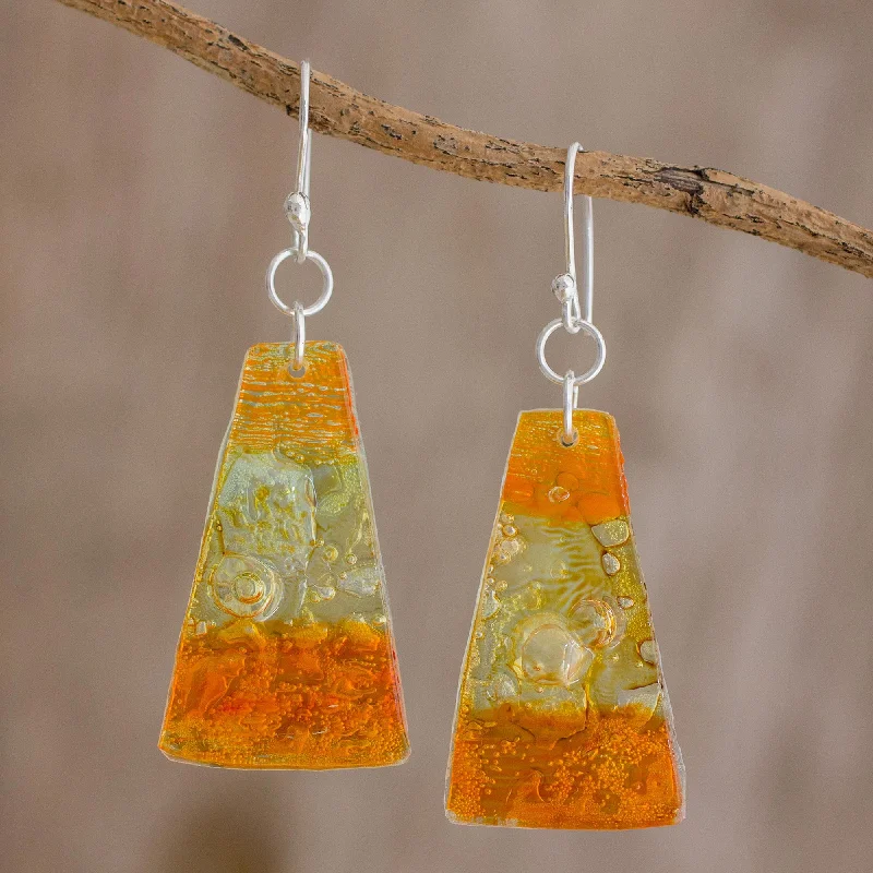 Your Dream Jewelry At Dream Prices Rising Sun Artisan Crafted Recycled CD Hook Earrings from Guatemala