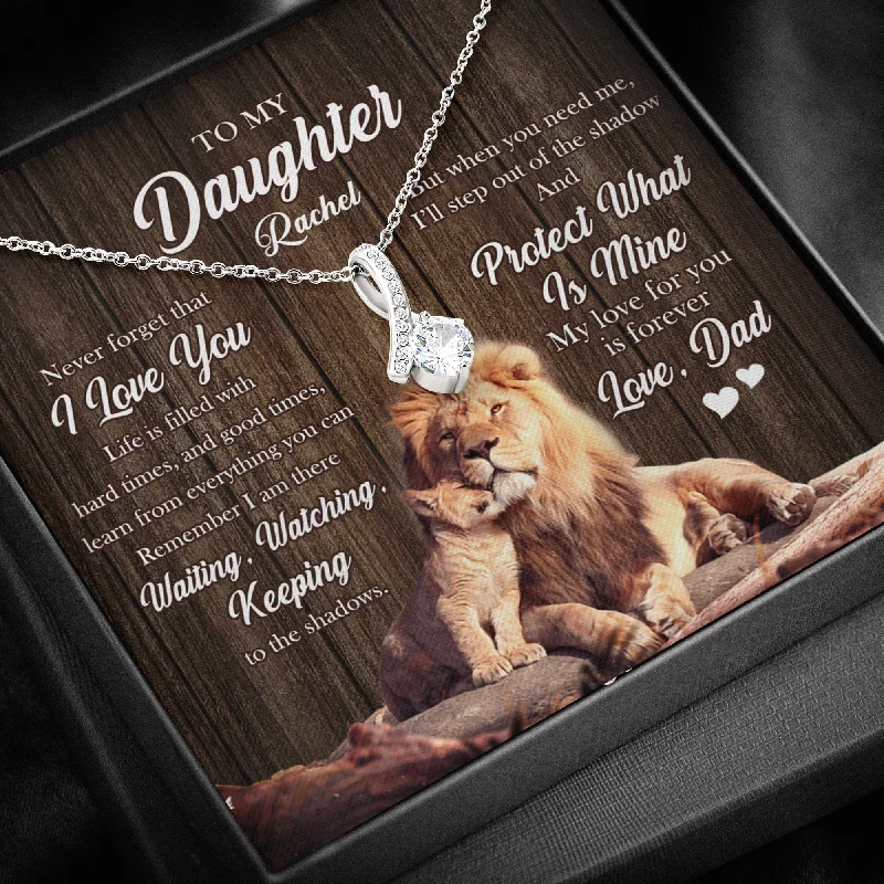 Don't Miss These Dazzling Jewelry Discounts To My Beautiful Daughter Necklace My Love For You is Forever Personalized Alluring Beauty Necklace XL043E