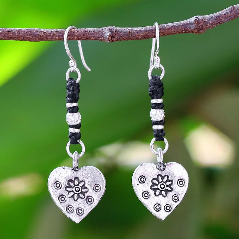 Seasonal Jewelry Clearance – Best Styles At The Lowest Prices Tribal Hearts Handcrafted Silver Heart Earrings