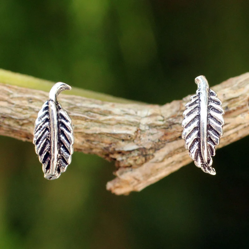 Shop Stylish Jewelry Now And Save Big Whispering Leaves Silver Leaf Theme Earrings