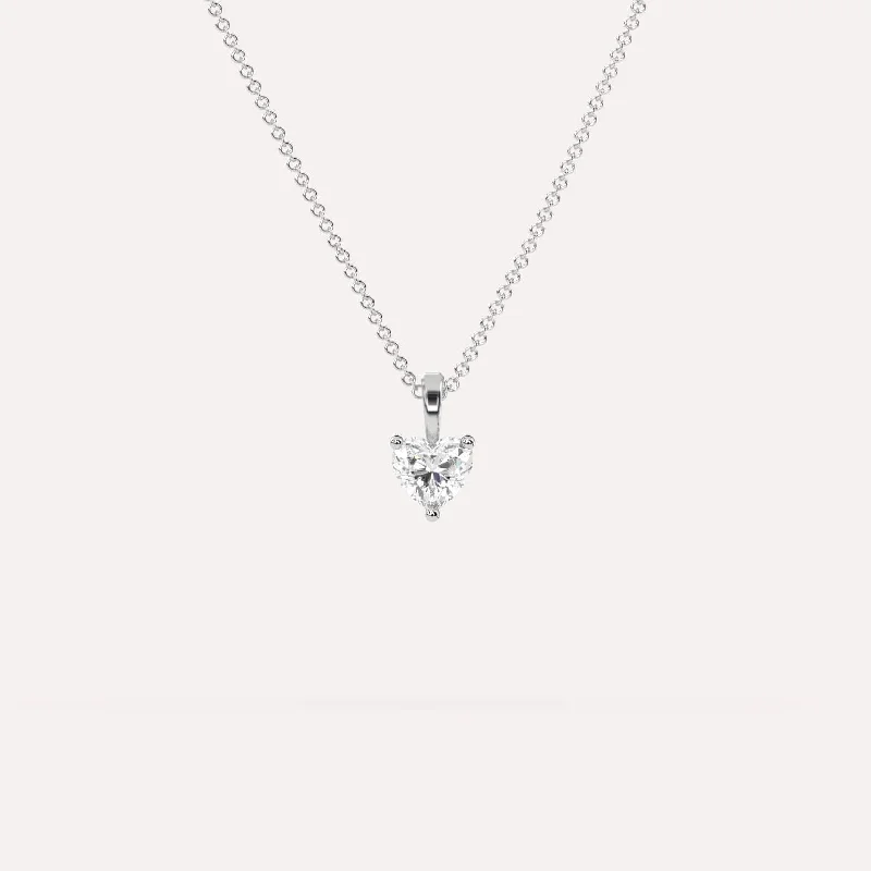 1/2 carat Heart Diamond Pendant Necklace