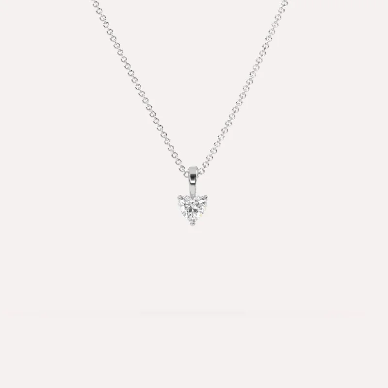 1/4 carat Heart Diamond Pendant Necklace