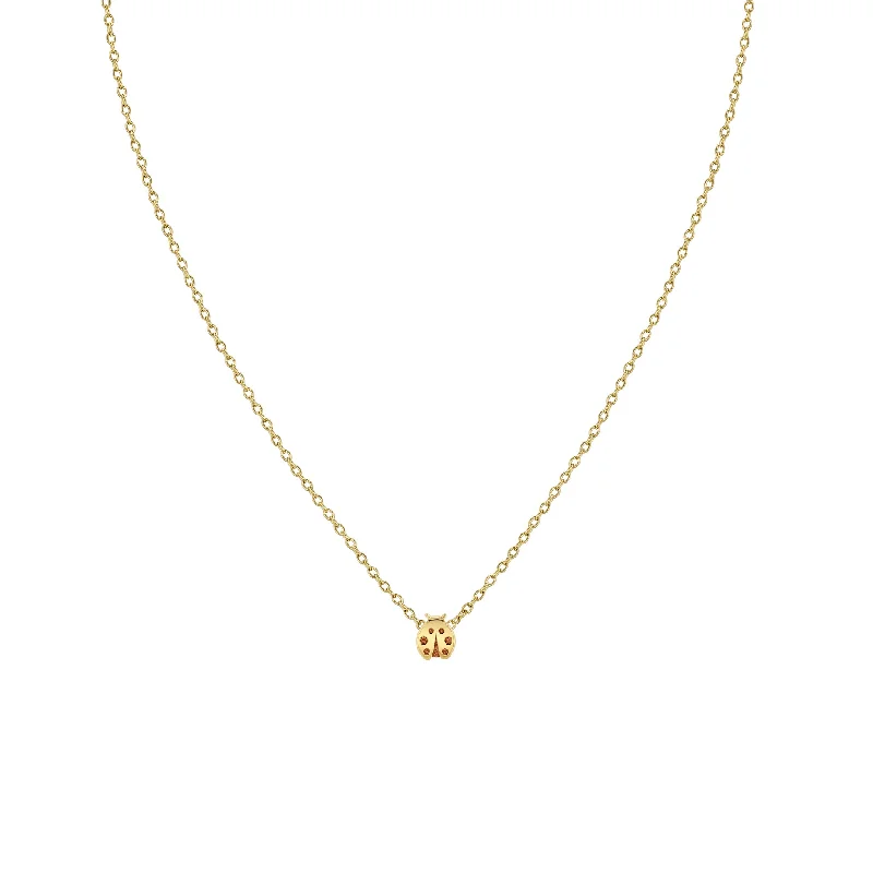 14k Itty Bitty Ladybug Necklace