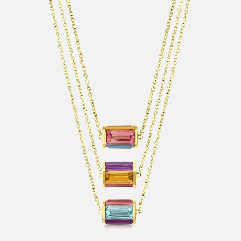 Chroma Illusion Pendant Necklace