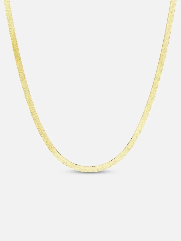 The Gold Herringbone Necklace