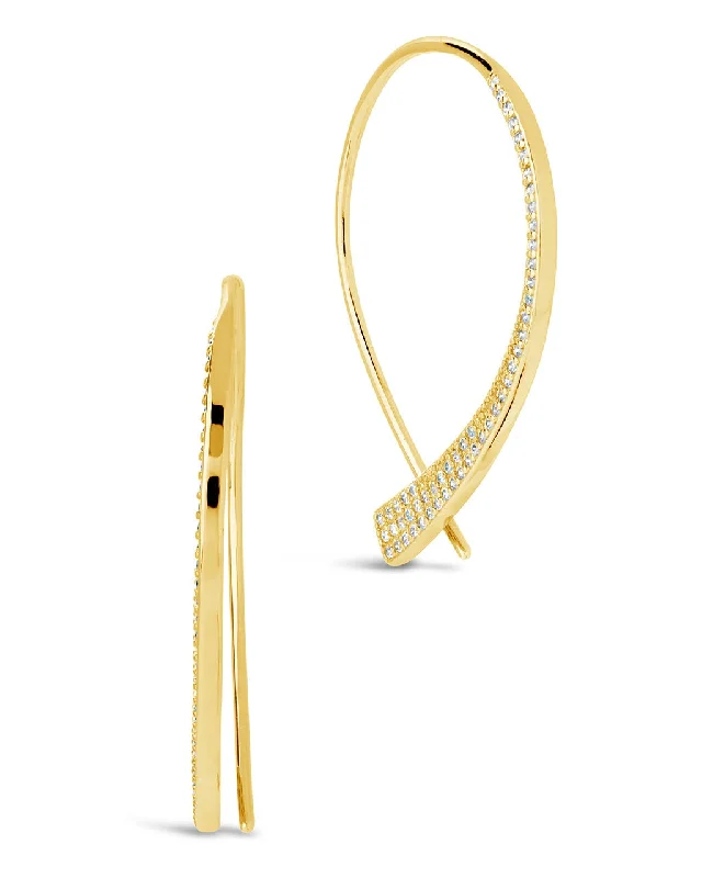 Carlotta CZ Threader Earrings