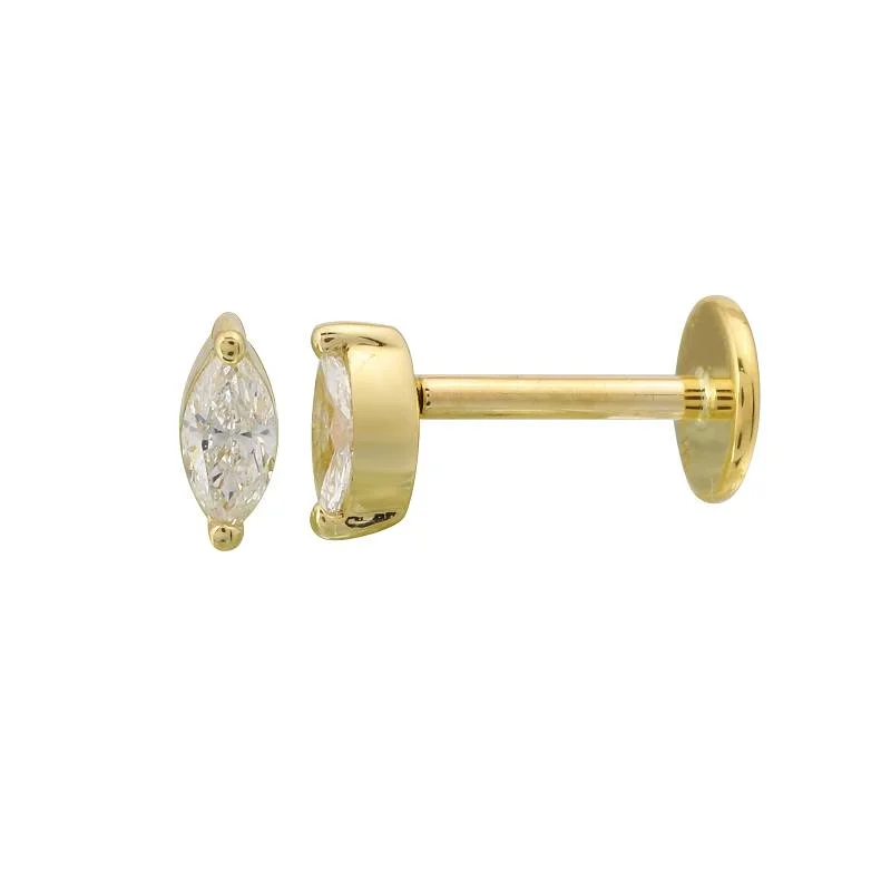 Marquise Flat Back Studs