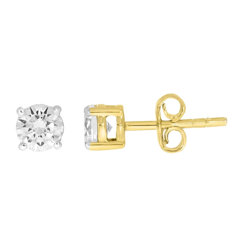 Limited-Stock Jewelry Clearance – Grab Your Favorites Now 9ct Yellow Gold  1.00 Carat Diamond Stud Earrings