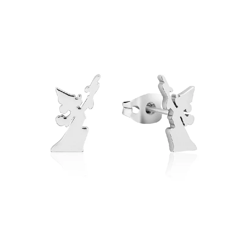 Best Jewelry Sale Prices – Limited-Time Offer Disney Fantasia White Gold Plated Mickey Reach For The Stars 15mm Stud Earrings