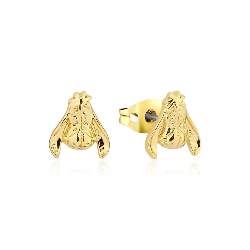 Jewelry Clearance – Final Chance To Save Big Disney Gold Plated Winnie The Pooh Eeyore 10mm Stud Earrings