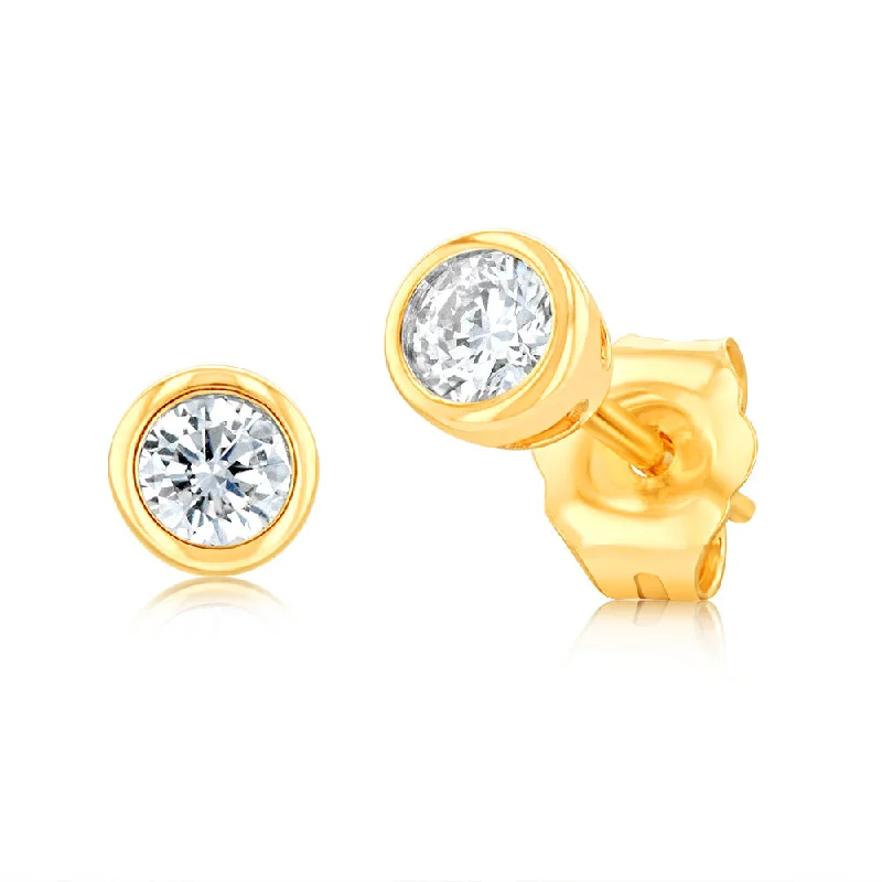 Holiday Jewelry Sale – Perfect Gifts At Great Prices Luminesce Lab Grown 1/5 Carat Diamond Bezel Set Stud Earrings