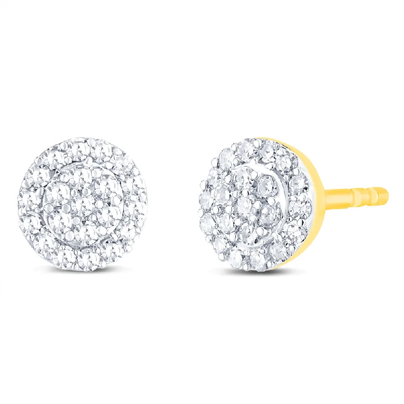 Sparkle On A Budget – Fine Jewelry For Less Luminesce Lab Grown 1/5 Carat Diamond Stud Earrings in 9ct Yellow Gold