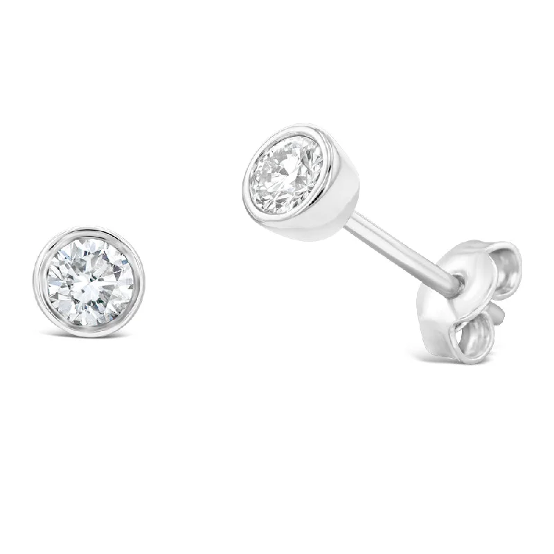 High-Quality Jewelry At A Fraction Of The Cost Sterling Silver 1/3 Carat Diamond Stud Earrings