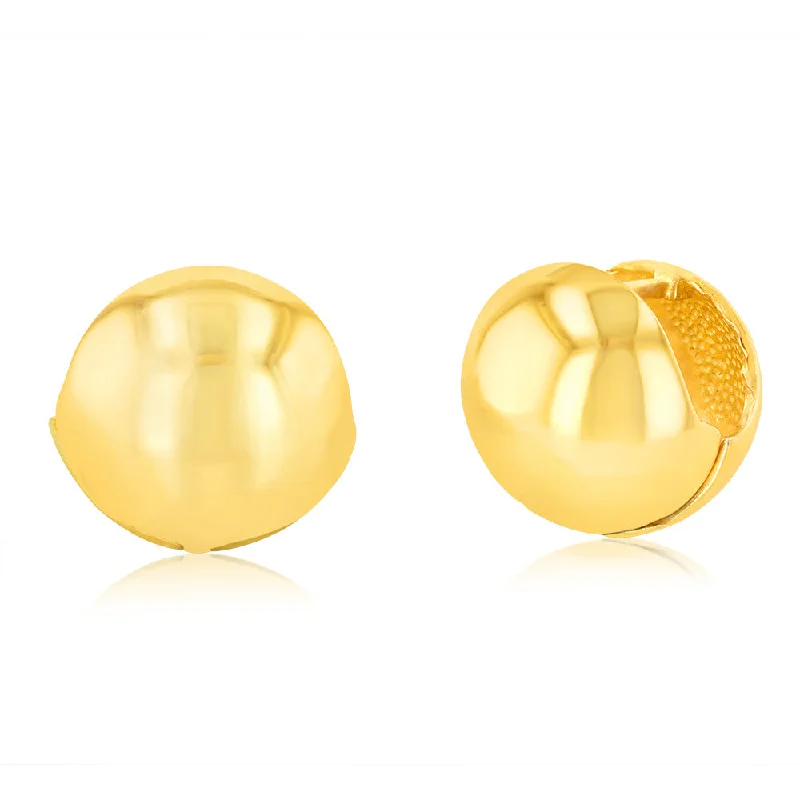 Breathtaking Jewelry, Breathtaking Prices Sterling Silver Gold Plated Polished Ball Stud Earrings