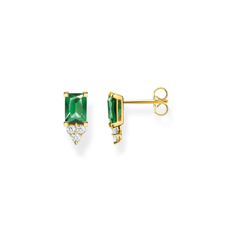 Jewelry Flash Sale – Stylish Designs At Unbeatable Rates Thomas Sabo Gold Plated Sterling Silver Magic Stone Green Stud Earrings