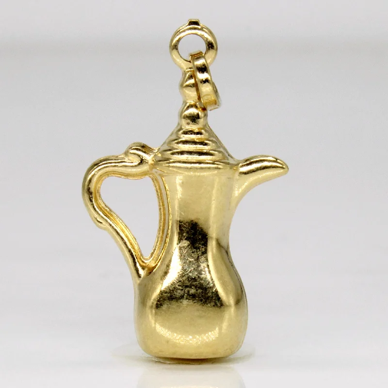 18k Yellow Gold Pitcher Charm