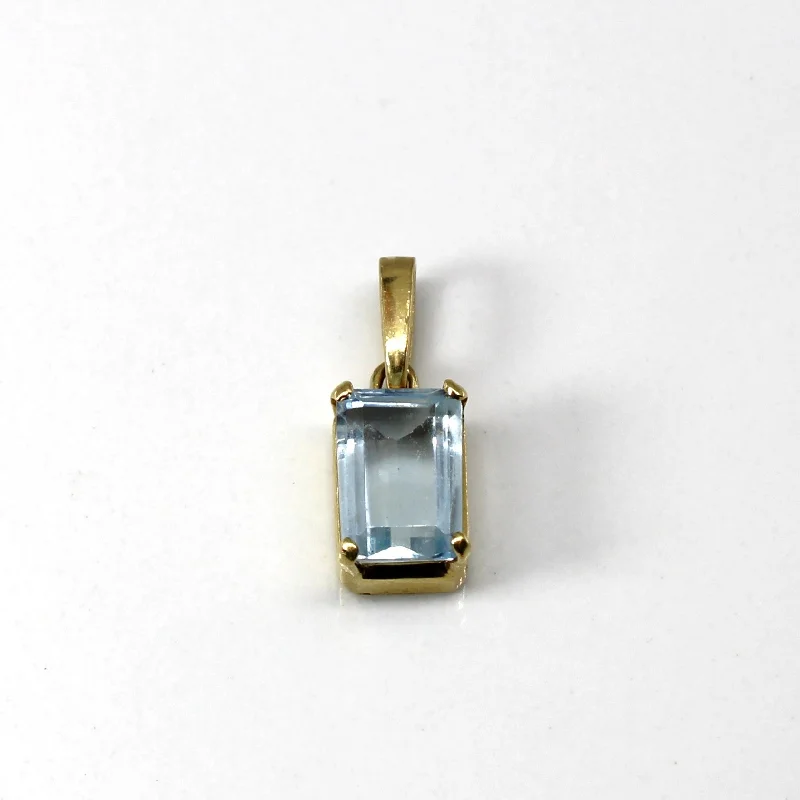 Aquamarine Gold Pendant | 1.20ct |