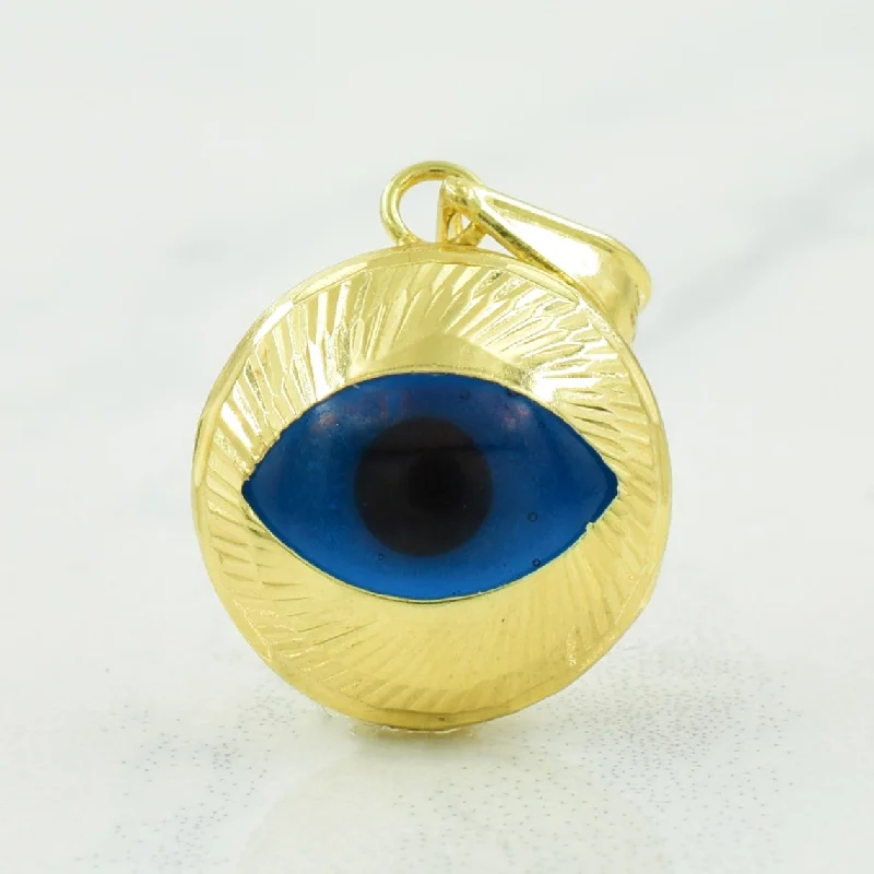 Blue Eye Paste 10k Pendant |