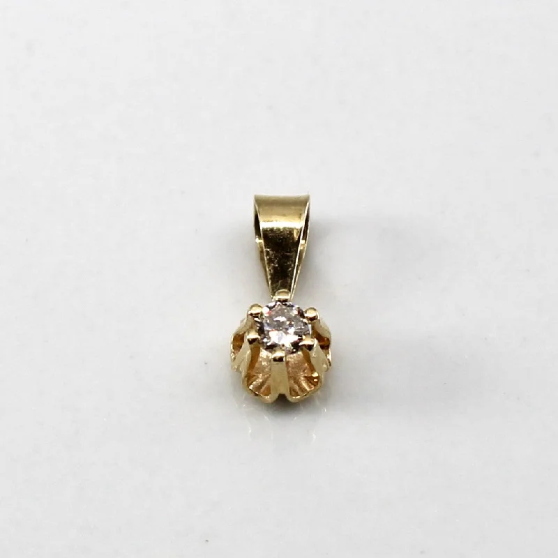 Claw Set Diamond Pendant | 0.04ct |