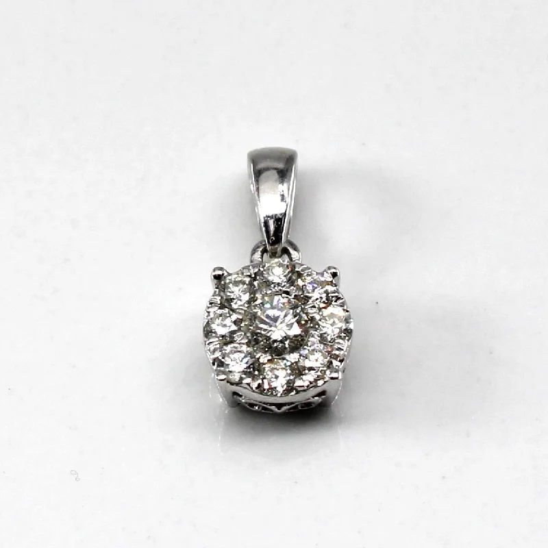 Cluster Set Diamond Pendant | 0.24ctw |