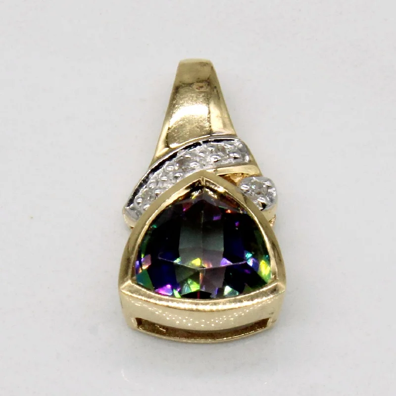 Mystic Topaz & Diamond Pendant | 1.25ct, 0.02ctw |