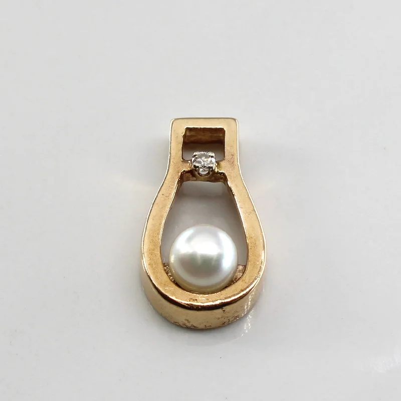 Pearl & Diamond Pendant | 0.04ct |