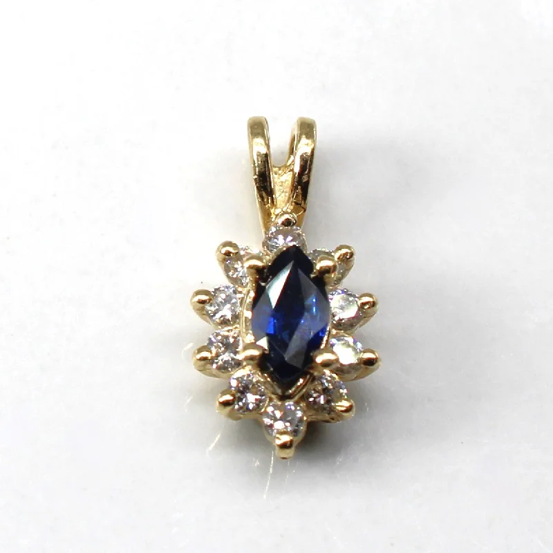 Sapphire & Diamond Pendant | 0.25ct | 0.15ctw |