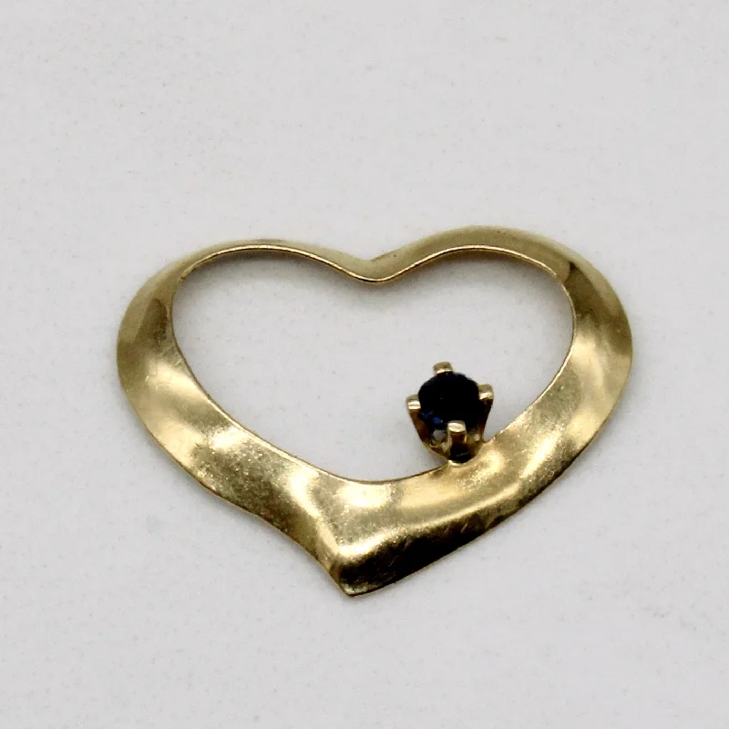 Sapphire Heart Charm | 0.03ct |