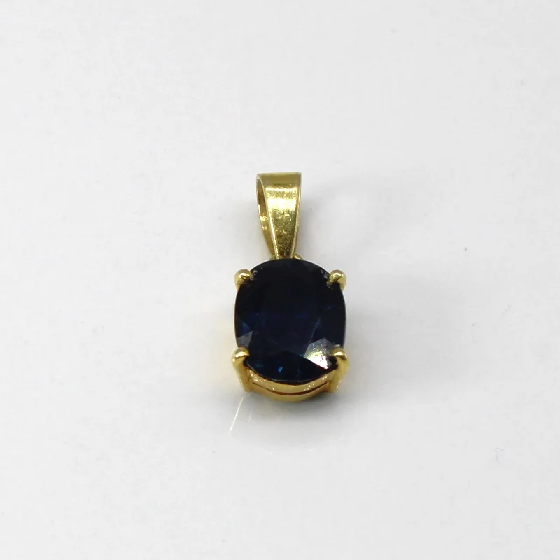 Solitaire Sapphire Pendant | 1.65ct |