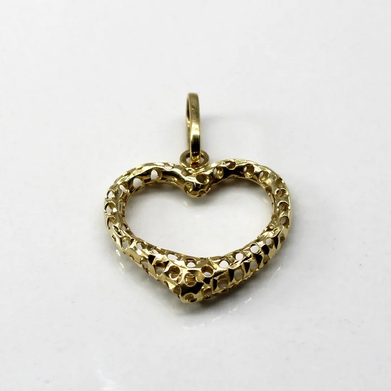 Textured Heart Pendant