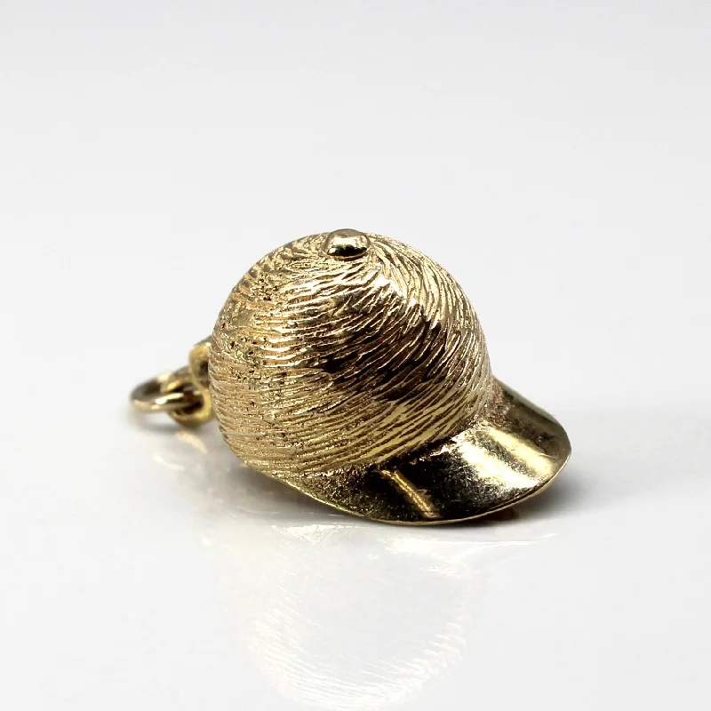 Yellow Gold Jockey Hat Pendant