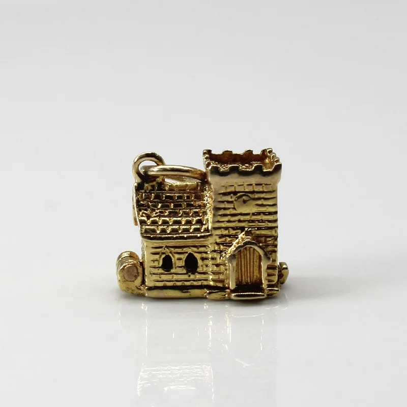 Yellow Gold Castle Pendant