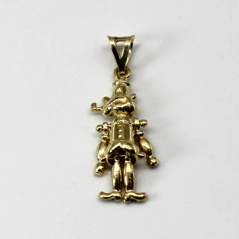 Italian 18k Gold Puppet Pendant