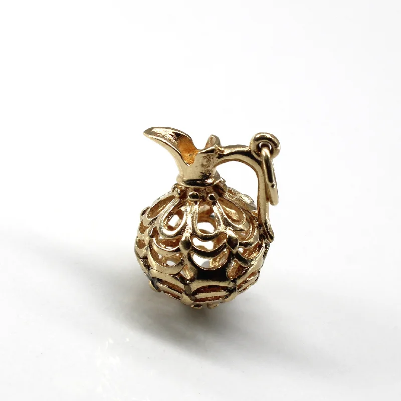 Yellow Gold Pot Pendant