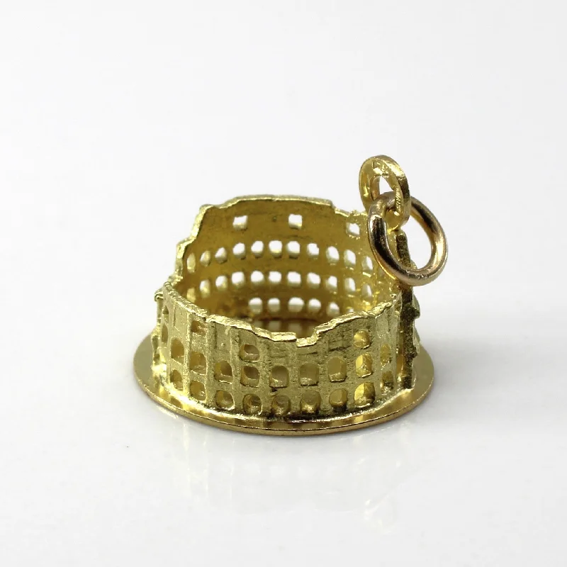 Yellow Gold Colosseum Charm